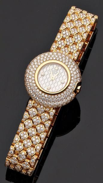 ROLEX "Orchidée" Montre bracelet de dame en or jaune, ø 26 mm, mouvement à quartz,...