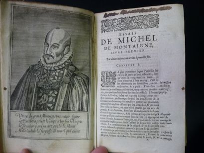 MONTAIGNE MONTAIGNE Michel de. Les Essais. 
Rouen, Manassez des Preaulx, 1617  in-8....