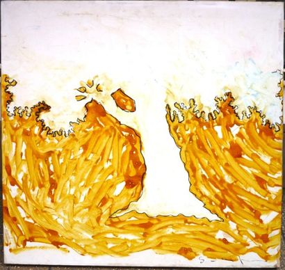 Mario SCHIFANO (1934-1998), Mario SCHIFANO (1934-1998),

Composition abstraite jaune,

huile...
