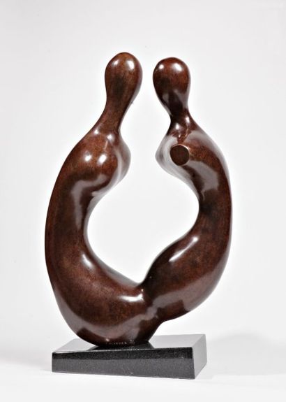 Xavier ALVAREZ (né en 1949), Xavier ALVAREZ (né en 1949), 

"Confidence", 

bronze...