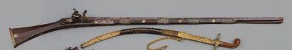 Fusil type Moukalah Fusil type Moukalah à silex.

Afrique du Nord, 1820-1850.

Long.:...
