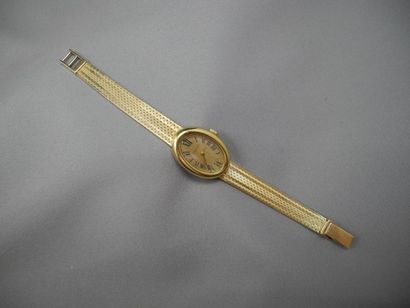 null Zenith Montre bracelet de Femme en or, de forme ovale, mouvement mécanique,...