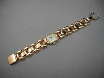 null Montre Bracelet de Femme en or, le bracelet composé de maillons articulés, le...