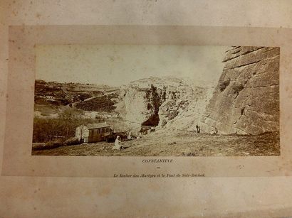 ALGERIE. ALGERIE. Panoramiques. 2 Vues de Constantine et 1 d’Alger. 3 tirages sur...