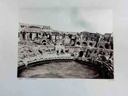 BALDUS, Édouard. BALDUS, Édouard. L’amphithéâtre de Nîmes. Circa 1857. Tirage sur...