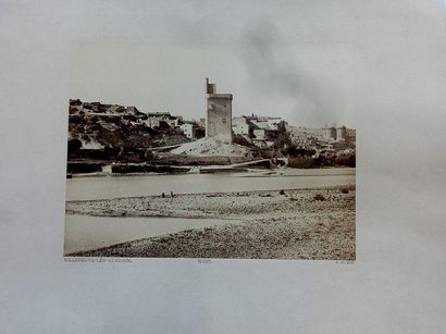 BALDUS, Édouard. BALDUS, Édouard. Vue de Villeneuve-lès-Avignon. Circa 1857. Tirage...