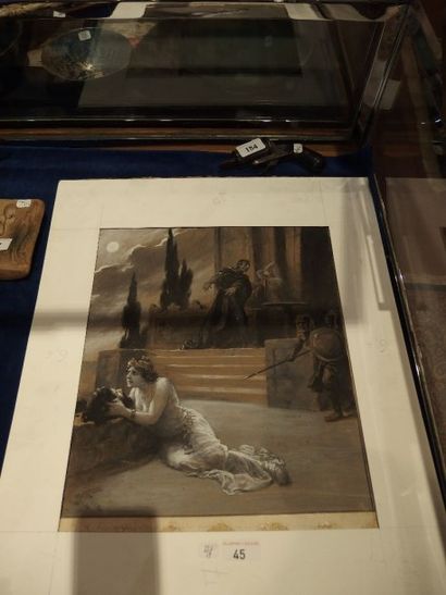 null Edouard François ZIER (1856-1924),

Salomé, 

dessin pour la pièce d'Oscar ...