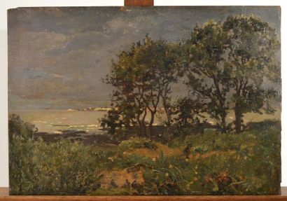 CABIE Louis (1853-1939), CABIE Louis (1853-1939), Paysage en Dordogne, 1897, huile...