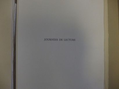 null PROUST Marcel, Journées de lecture. Paris, Le Livre Contemporain & Les Bibliophiles...