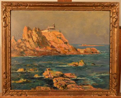 MEYS Maurice (1853-1937), MEYS Maurice (1853-1937), Le phare du Paon île de Bréhat,...