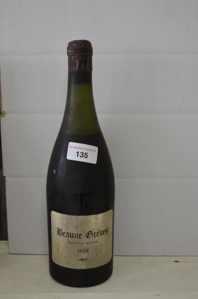null 1 bouteille BEAUNE "Grèves", Labaume 1928 (MB)