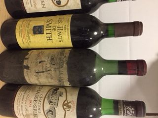 null Ensemble de 4 bouteilles : 1 bouteille CH. CANON-LA-GFFELIERE, Grand Cru St-Emilion...