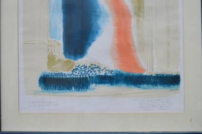 null André BRASILIER (né en 1929), l'Arc de Triomphe, 1975, lithographie en couleur,...