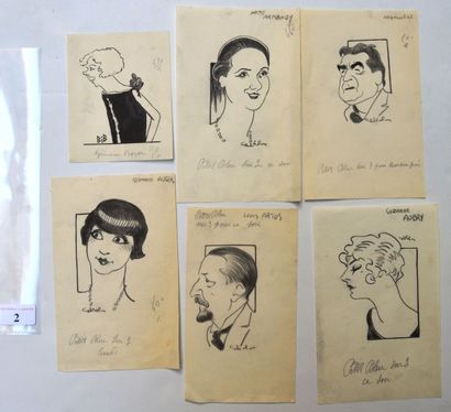 BIB ou Georges BREITEL (1888-1966), Raoul CABROL (1898-1956) : 6 dessins : CABROL...