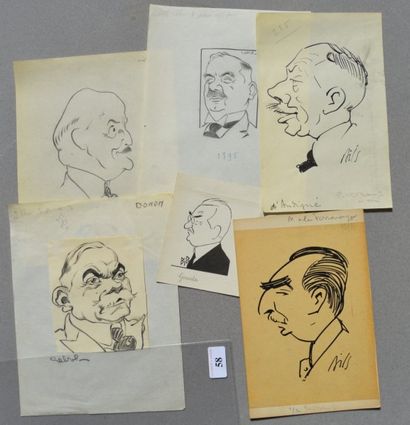 Raoul CABROL (1898-1956), Claude BILS (1884-1968) et BIB ou Georges BREITEL (1888-1966)...