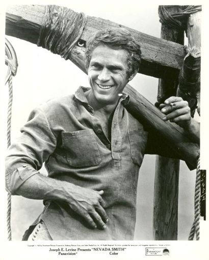 null Steve MC QUEEN, Nevada Smith 1965, tirage argentique d'époque. 25 x 20 cm.