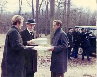 null BOURVIL dans Le Cercle Rouge, tirage argentique d'époque. 24 x 30 cm. 