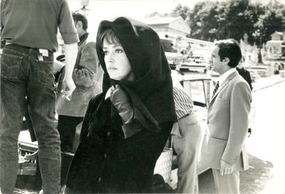 null Jeanne Moreau et François Truffaut, la mariée était en noir, tirage argentique...