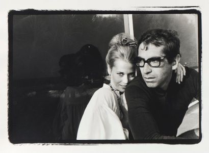 null Par Dennis HOPPER (1936-2010), Jane Fonda et Roger Vadim (Close up), tirage...