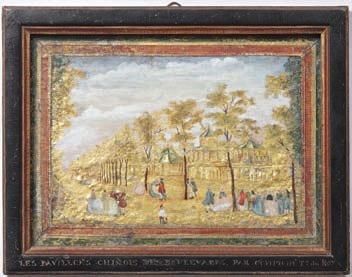 COMPIGNÉ Vue de la grande promenade de Vauxhall Gardens, à Londres, d'après Canaletto...