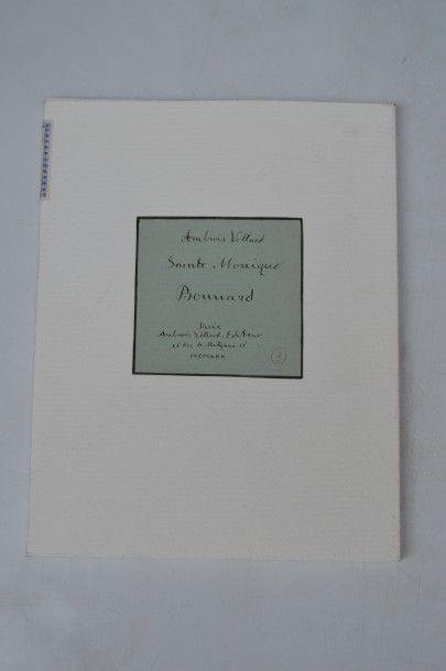 null Ambroise VOLLARD, Sainte Monique. Paris, Vollard, 1930. In-4, en feuilles, édition...