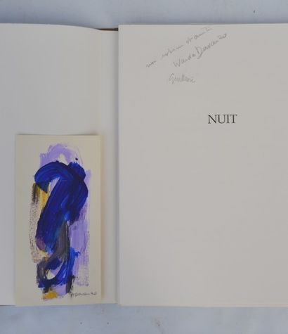 null Nuit, par Eugène Guilllauvic (textes) et Wanda DAVANZO (lithographies). Edition...