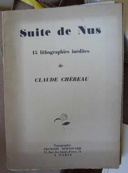 null Claude CHEREAU (1883 - 1974), Recueil de 15 lithographies de nus, 1913.