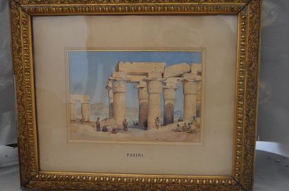 Alberto PASINI (1826-1899) Alberto PASINI (1826-1899), Ruines Egyptiennes animées,...