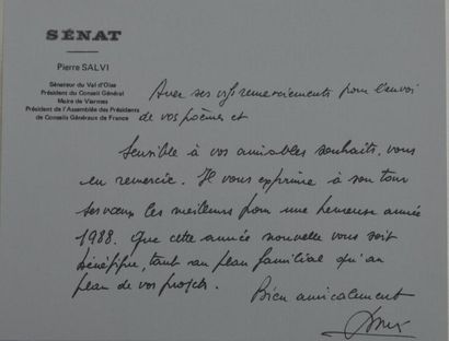 null IMPORTANT ENSEMBLE d'autographes et correspondances d'un critique littéraire...