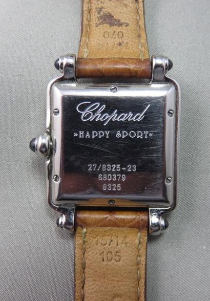 CHOPARD CHOPARD - Genève "Happy Sport". Montre bracelet de Dame en acier, boîtier...