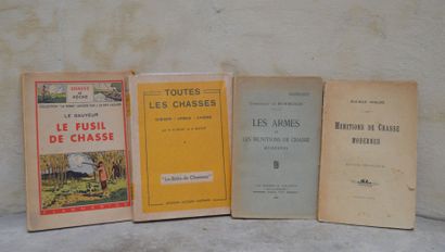 null ENSEMBLE DE 4 ouvrages comprenant Maurice PORCHE, Munitions de chasses modernes...