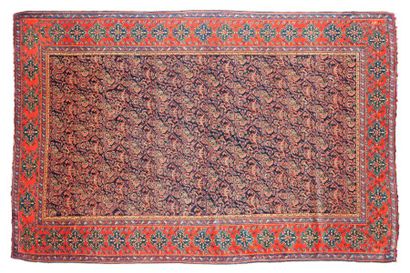 null SENNEH trames et chaines en soie multicolores (Perse), fin du XIXème siècle....
