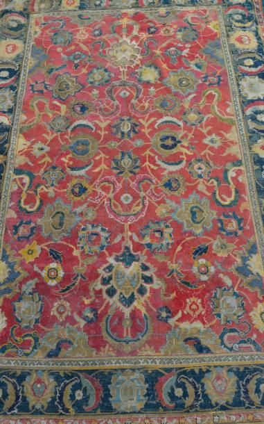 null ISPAHAN, tapis de cour en laine polychrome. Iran, époque Safavide. 208 x 14...