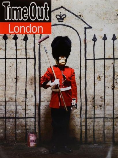 BANKSY (NÉ EN 1974) BANKSY (né en 1974), Time Out London 2010, affiche de promotion...