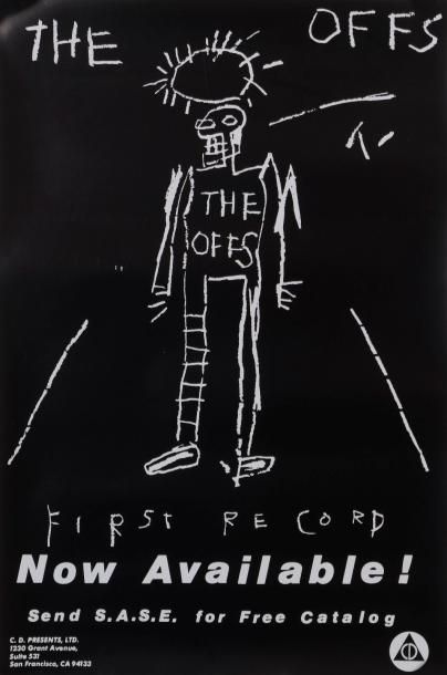 null Jean-Michel BASQUIAT (1960-1988), affiche pour le Groupe The OFFS, affiche retirage...