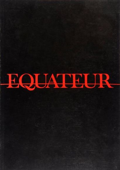 null LIVRE retraçant le déroulement du film "Equateur" de Serge Gainsbourg. Très...