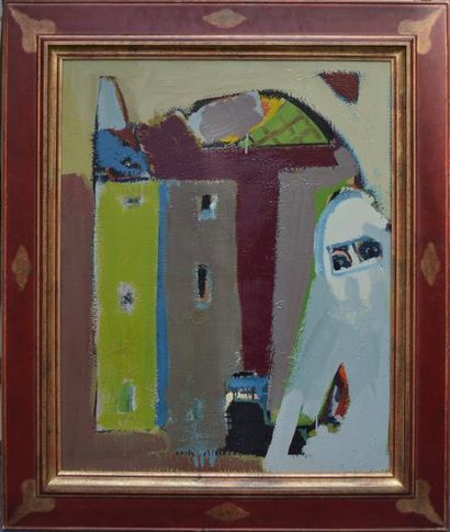 Adrien SEGUIN (1926-2005) Adrien SEGUIN (1926-2005), Orientale, huile sur toile signée...