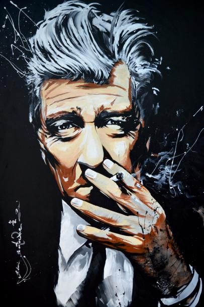 Rémi BERTOCHE (né en 1977) Rémi BERTOCHE (né en 1977), David Lynch, 2016, technique...