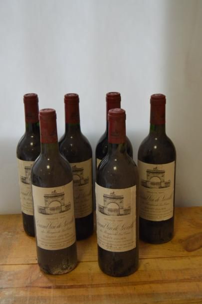 null 6 bouteilles CH. LEOVILLE-LAS-CASES, 2° cru Saint-Julien 1991 (es) 