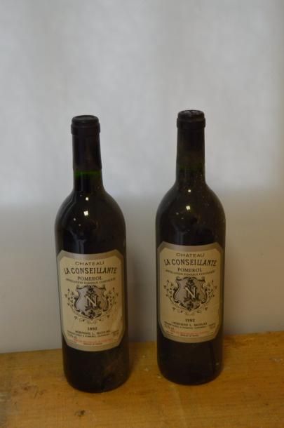 null 2 bouteilles CH. LA CONSEILLANTE, Pomerol 1992