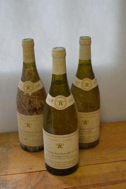 null 3 bouteilles CHASSAGNE-MONTRACHET "Les Chevenottes", Maurice Chenu 1987