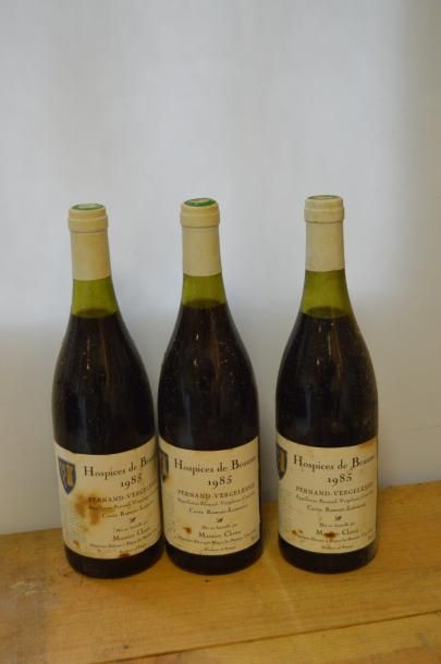 null 3 bouteilles PERNAND-VERGELESSES "Cuvée Rameau-Lamarose", Hospices de Beaune...