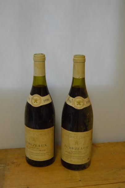 null 2 bouteilles ECHEZEAUXMaurice Chenu 1986 (TLB) 