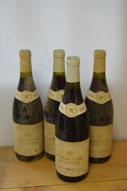 null 4 bouteilles VOLNAY "Les Tailles-Pieds", Maurice Chenu 1986