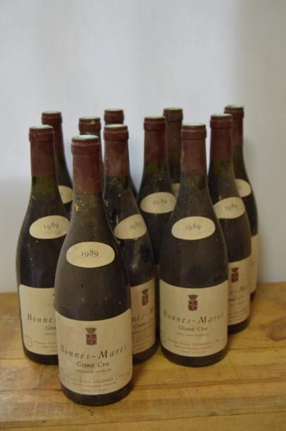 null 11 bouteilles BONNES-MARES, R. Groffier 1989 (es, 1 ela) 