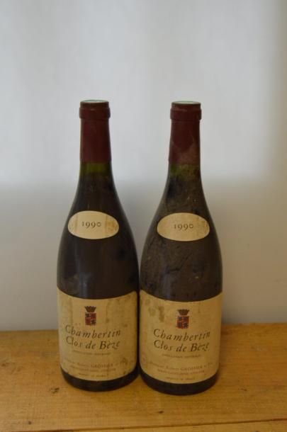 null 2 bouteilles CHAMBERTIN "Clos de Bèze", R. Groffier 1990 (es) 