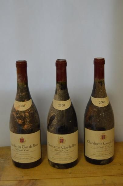 null 3 bouteilles CHAMBERTIN "Clos de Bèze", R. Groffier 2000 (es) 