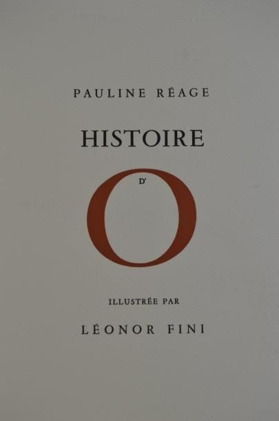 null REAGE Pauline. Historie d'O. [Paris], Le cercle du Livre Précieux, 1962; in-4...