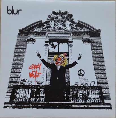 BANKSY (NÉ EN 1974) BANKSY, Crazy beat de Blur, sérigraphie sur pochette de disque...