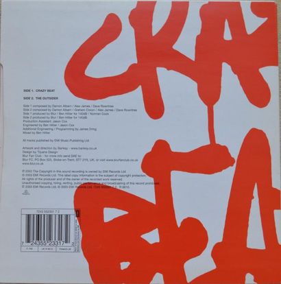 BANKSY (NÉ EN 1974) BANKSY, Crazy beat de Blur, sérigraphie sur pochette de disque...